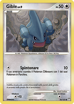 Gible 085/124 — Tesori Misteriosi (Italian Pokémon TCG card)