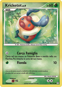 Kricketot 086/124 — Tesori Misteriosi (Italian Pokémon TCG card)