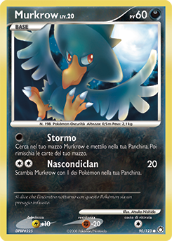 Murkrow 090/124 — Tesori Misteriosi (Italian Pokémon TCG card)