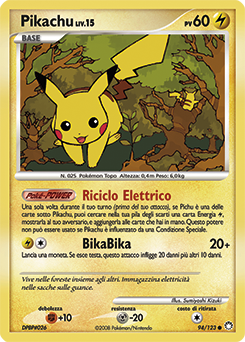Pikachu 094/124 — Tesori Misteriosi (Italian Pokémon TCG card)