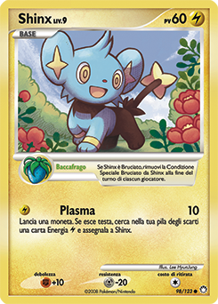 Shinx 098/124 — Tesori Misteriosi (Italian Pokémon TCG card)