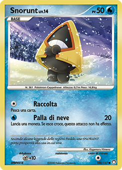Snorunt 100/124 — Tesori Misteriosi (Italian Pokémon TCG card)