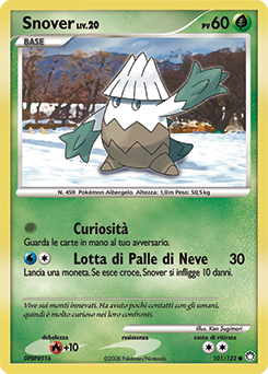Snover 101/124 — Tesori Misteriosi (Italian Pokémon TCG card)