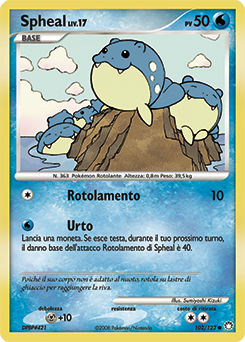 Spheal 102/124 — Tesori Misteriosi (Italian Pokémon TCG card)