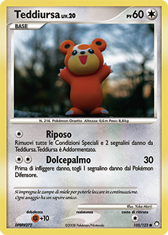 Teddiursa 105/124 — Tesori Misteriosi (Italian Pokémon TCG card)