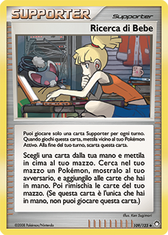 Bebe's Search 109/124 — Tesori Misteriosi (Italian Pokémon TCG card)