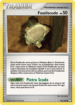 Armor Fossil 116/124 — Tesori Misteriosi (Italian Pokémon TCG card)