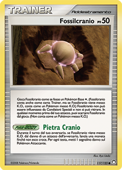 Skull Fossil 117/124 — Tesori Misteriosi (Italian Pokémon TCG card)