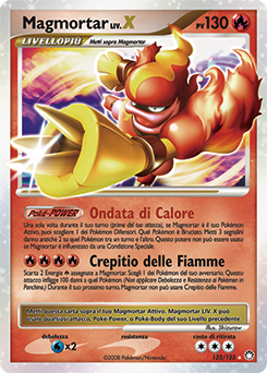 Magmortar LV.X 123/124 — Tesori Misteriosi (Italian Pokémon TCG card)