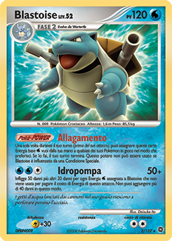 Blastoise 002/132 — Prodigi Segreti (Italian Pokémon TCG card)