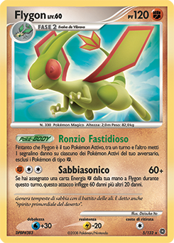 Flygon 005/132 — Prodigi Segreti (Italian Pokémon TCG card)
