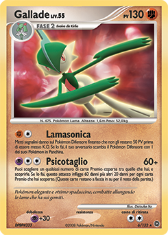Gallade 006/132 — Prodigi Segreti (Italian Pokémon TCG card)