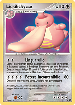 Lickilicky 012/132 — Prodigi Segreti (Italian Pokémon TCG card)