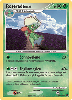 Roserade 017/132 — Prodigi Segreti (Italian Pokémon TCG card)