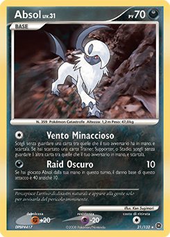 Absol 021/132 — Prodigi Segreti (Italian Pokémon TCG card)