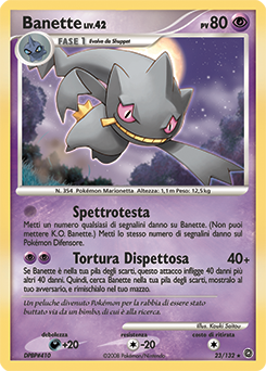 Banette 023/132 — Prodigi Segreti (Italian Pokémon TCG card)