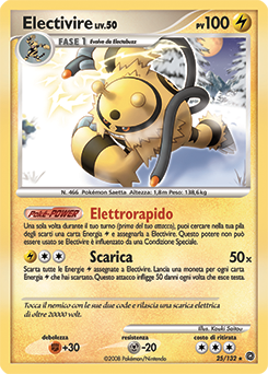 Electivire 025/132 — Prodigi Segreti (Italian Pokémon TCG card)