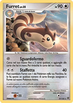 Furret 027/132 — Prodigi Segreti (Italian Pokémon TCG card)