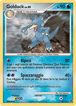 Golduck 028/132 — Prodigi Segreti (Italian Pokémon TCG card)
