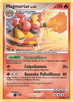 Magmortar 031/132 — Prodigi Segreti (Italian Pokémon TCG card)