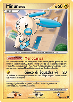 Minun 032/132 — Prodigi Segreti (Italian Pokémon TCG card)