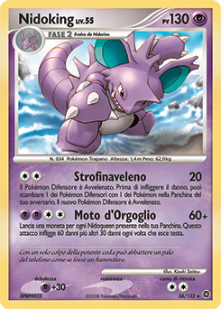 Nidoking 034/132 — Prodigi Segreti (Italian Pokémon TCG card)