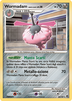 Wormadam Trash Cloak 043/132 — Prodigi Segreti (Italian Pokémon TCG card)