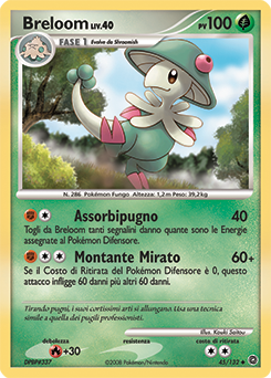 Breloom 045/132 — Prodigi Segreti (Italian Pokémon TCG card)