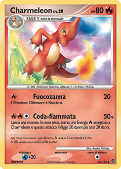 Charmeleon 046/132 — Prodigi Segreti (Italian Pokémon TCG card)