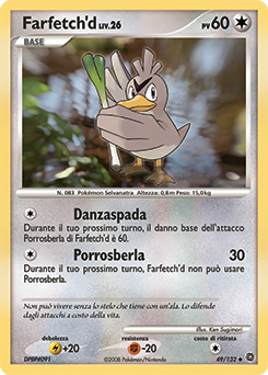 Farfetch'd 049/132 — Prodigi Segreti (Italian Pokémon TCG card)