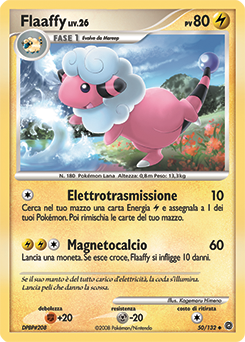 Flaaffy 050/132 — Prodigi Segreti (Italian Pokémon TCG card)