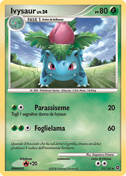 Ivysaur 051/132 — Prodigi Segreti (Italian Pokémon TCG card)