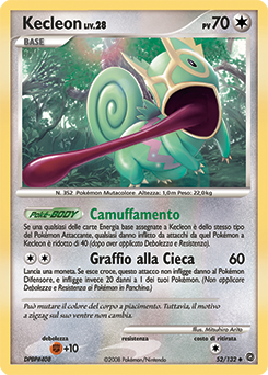 Kecleon 052/132 — Prodigi Segreti (Italian Pokémon TCG card)