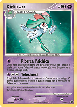 Kirlia 053/132 — Prodigi Segreti (Italian Pokémon TCG card)
