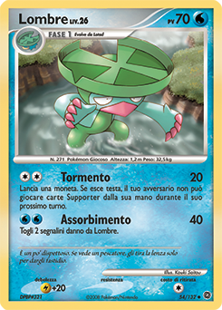 Lombre 054/132 — Prodigi Segreti (Italian Pokémon TCG card)
