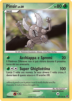 Pinsir 059/132 — Prodigi Segreti (Italian Pokémon TCG card)