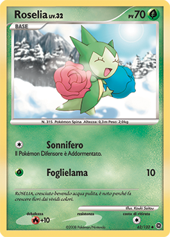 Roselia 062/132 — Prodigi Segreti (Italian Pokémon TCG card)