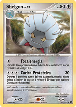 Shelgon 064/132 — Prodigi Segreti (Italian Pokémon TCG card)