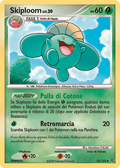 Skiploom 065/132 — Prodigi Segreti (Italian Pokémon TCG card)
