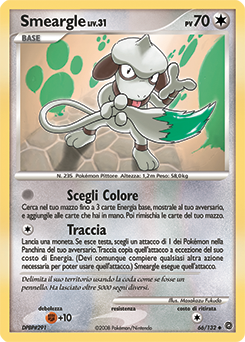 Smeargle 066/132 — Prodigi Segreti (Italian Pokémon TCG card)