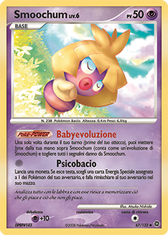 Smoochum 067/132 — Prodigi Segreti (Italian Pokémon TCG card)