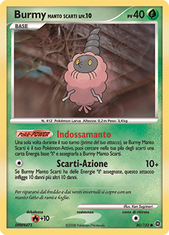 Burmy Trash Cloak 080/132 — Prodigi Segreti (Italian Pokémon TCG card)