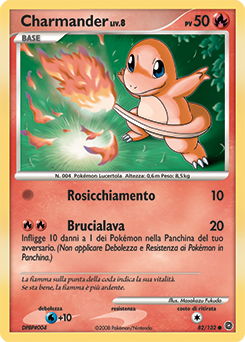 Charmander 082/132 — Prodigi Segreti (Italian Pokémon TCG card)