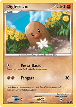 Diglett 085/132 — Prodigi Segreti (Italian Pokémon TCG card)