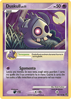 Duskull 086/132 — Prodigi Segreti (Italian Pokémon TCG card)