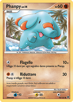 Phanpy 098/132 — Prodigi Segreti (Italian Pokémon TCG card)