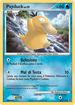 Psyduck 100/132 — Prodigi Segreti (Italian Pokémon TCG card)