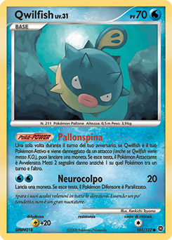 Qwilfish 101/132 — Prodigi Segreti (Italian Pokémon TCG card)