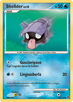 Shellder 105/132 — Prodigi Segreti (Italian Pokémon TCG card)