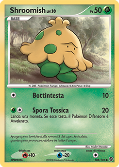 Shroomish 108/132 — Prodigi Segreti (Italian Pokémon TCG card)